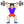 Woman lifting weights light skin tone icon