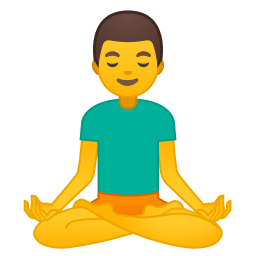Man in lotus position icon