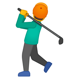 Man golfing icon