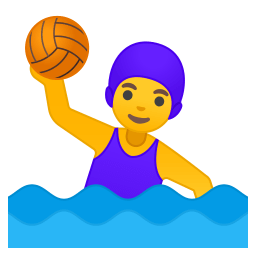 Woman playing water polo icon