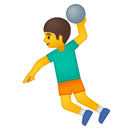 Man playing handball icon