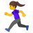 Woman running icon