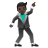 Man dancing dark skin tone icon