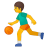 Man bouncing ball icon