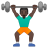 11650-man-lifting-weights-dark-skin-tone icon