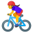 Woman biking icon