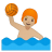 Man playing water polo medium light skin tone icon