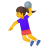 Woman playing handball icon