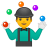Man juggling icon