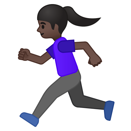 11324-woman-running-dark-skin-tone icon