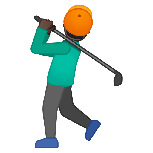 11490-man-golfing-dark-skin-tone icon
