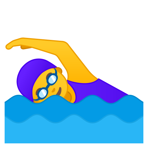 Woman swimming icon