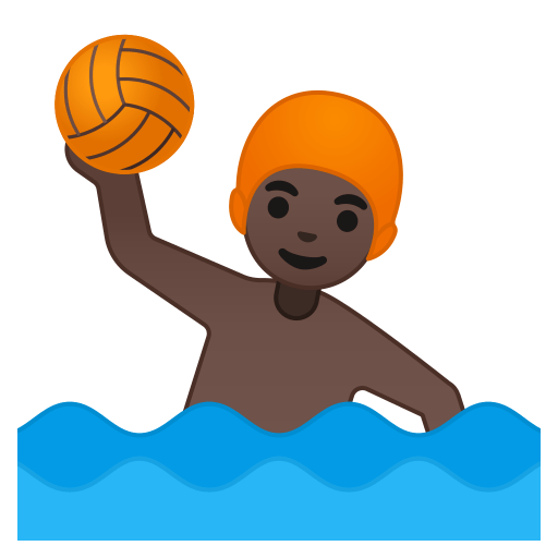 11781-man-playing-water-polo-dark-skin-tone icon