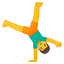 Man cartwheeling icon