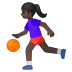 11629-woman-bouncing-ball-dark-skin-tone icon
