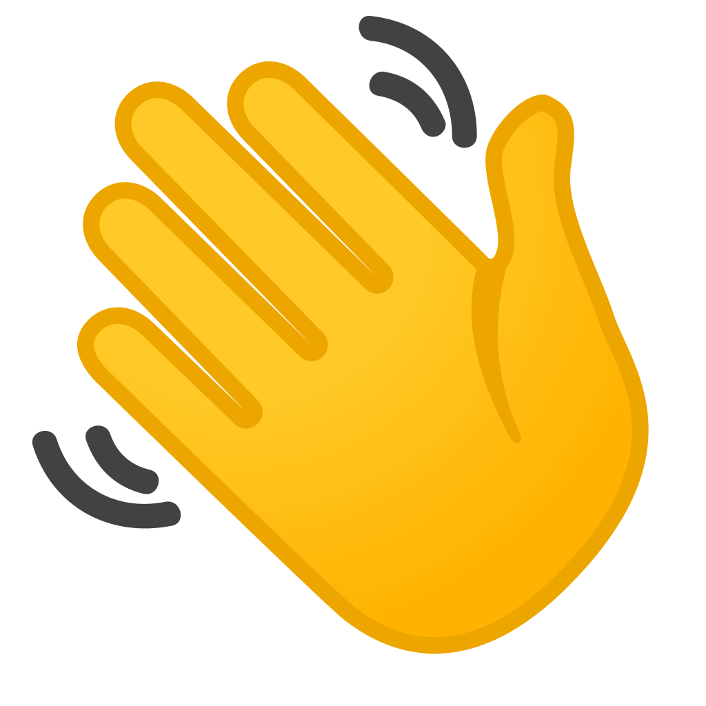 Waving hand Icon | Noto Emoji People Bodyparts Iconset | Google