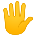 Hand with fingers splayed icon