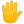 Hand with fingers splayed icon