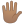 Hand with fingers splayed medium skin tone icon