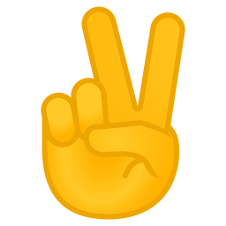Victory Hand Icon Noto Emoji People Bodyparts Iconset Google