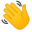 Waving hand icon