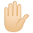 11997-raised-hand-light-skin-tone icon