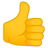 Thumbs up Icon | Noto Emoji People Bodyparts Iconpack | Google