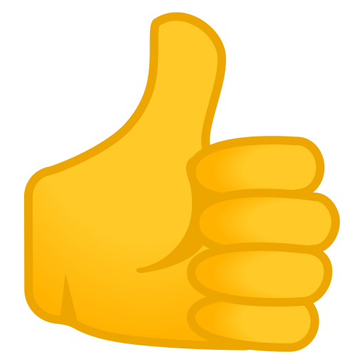 Thumbs up Icon | Noto Emoji People Bodyparts Iconset | Google