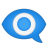Eye in speech bubble icon