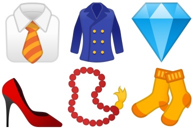 Noto Emoji Clothing Objects Iconset 50 Icons Google