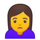 Woman frowning icon