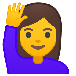 Woman Raising Hand Icon Noto Emoji People Expressions Iconset Google