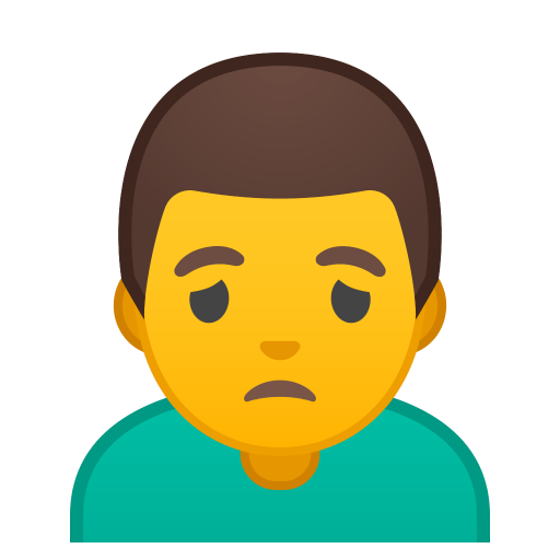 Man frowning icon