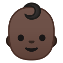 10127-baby-dark-skin-tone icon