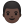 Man dark skin tone icon