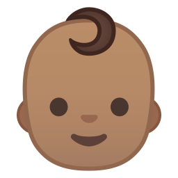 Baby medium skin tone icon