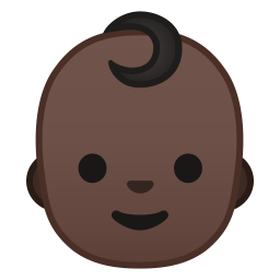 Baby dark skin tone icon