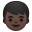 Boy dark skin tone icon