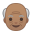 Old man medium skin tone icon