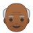 Old man medium dark skin tone icon