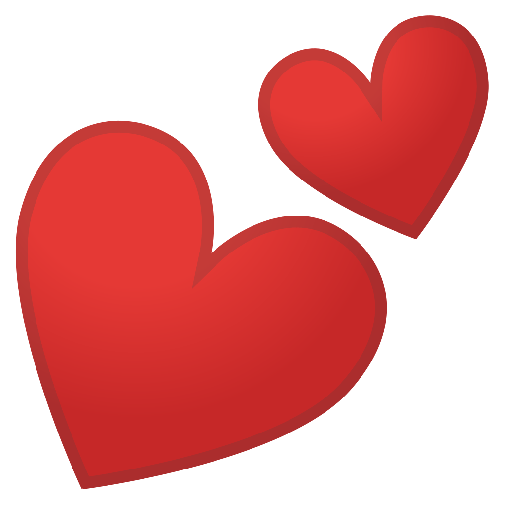 Download Two Hearts Icon Noto Emoji People Family Love Iconset Google