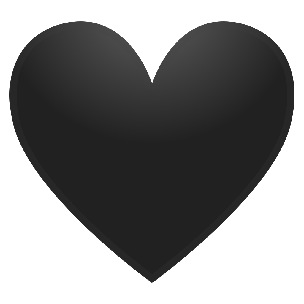 Download Black heart Icon | Noto Emoji People Family & Love Iconset | Google