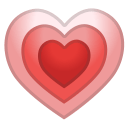 Growing heart icon