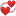 Revolving hearts icon