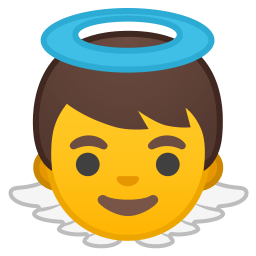 Baby angel icon