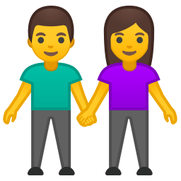 Man and woman holding hands icon