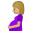 Pregnant woman medium light skin tone icon