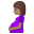 Pregnant woman medium skin tone icon