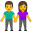 Man and woman holding hands icon