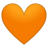 Orange heart icon